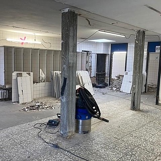 Bauvorhaben Hallenbad - Rückbau