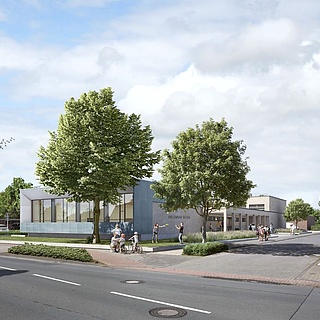 Bauvorhaben Hallenbad - Visualisierung Neues Gebäude