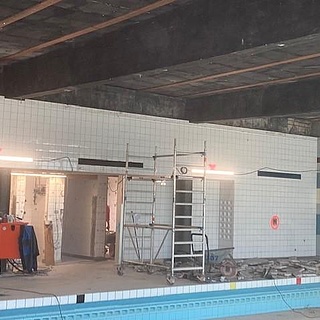 Bauvorhaben Hallenbad - Rückbau